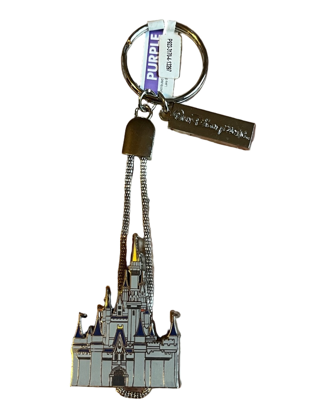 Vintage Cinderella Castle Keychain Walt Disney World New